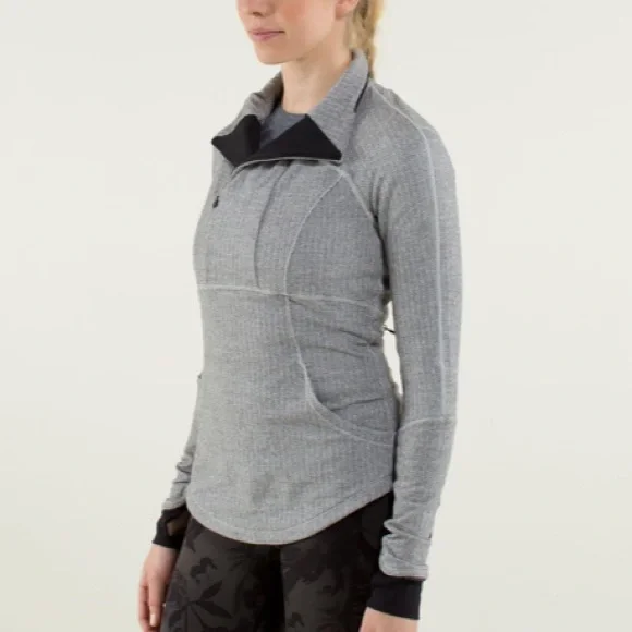 Lululemon Base Runner 1/2 Zip
Heathered Herringbone Heathered Black White - Picture 3 of 11